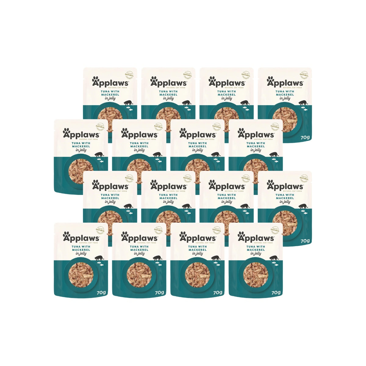 Applaws Natural Tuna with Mackerel in Jelly Wet Cat Food  Pouch