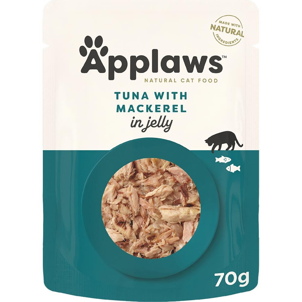 Applaws Natural Tuna with Mackerel in Jelly Wet Cat Food  Pouch