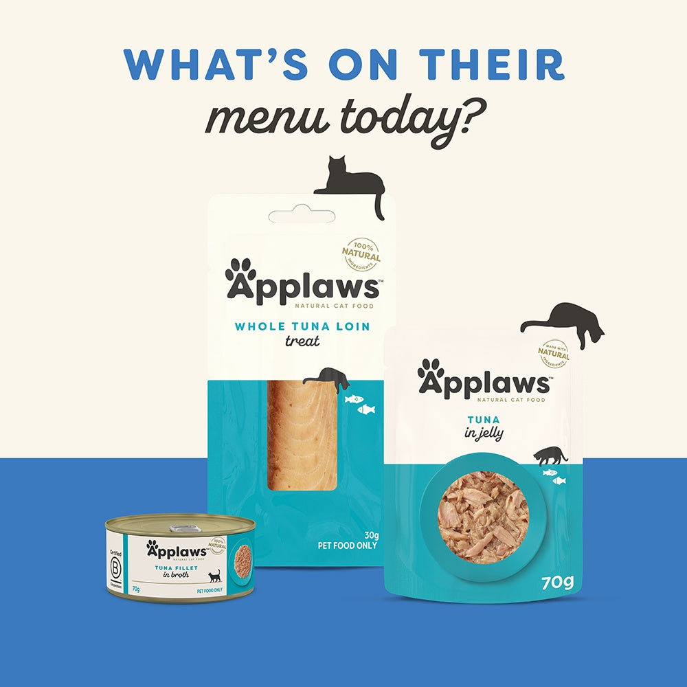 Applaws Natural Tuna with Salmon in Jelly Wet Cat Food Pouch.