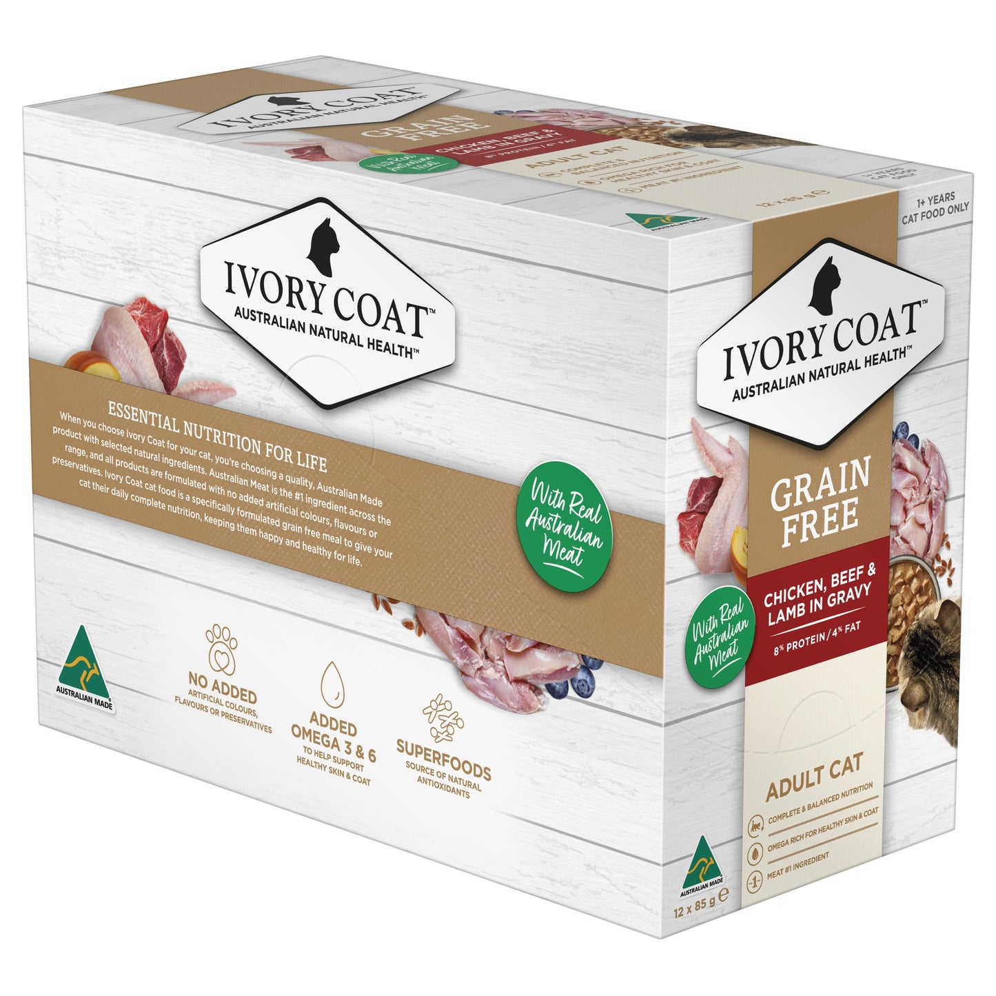 Ivory Coat Adult Chicken with Beef & Lamb Wet Cat Food