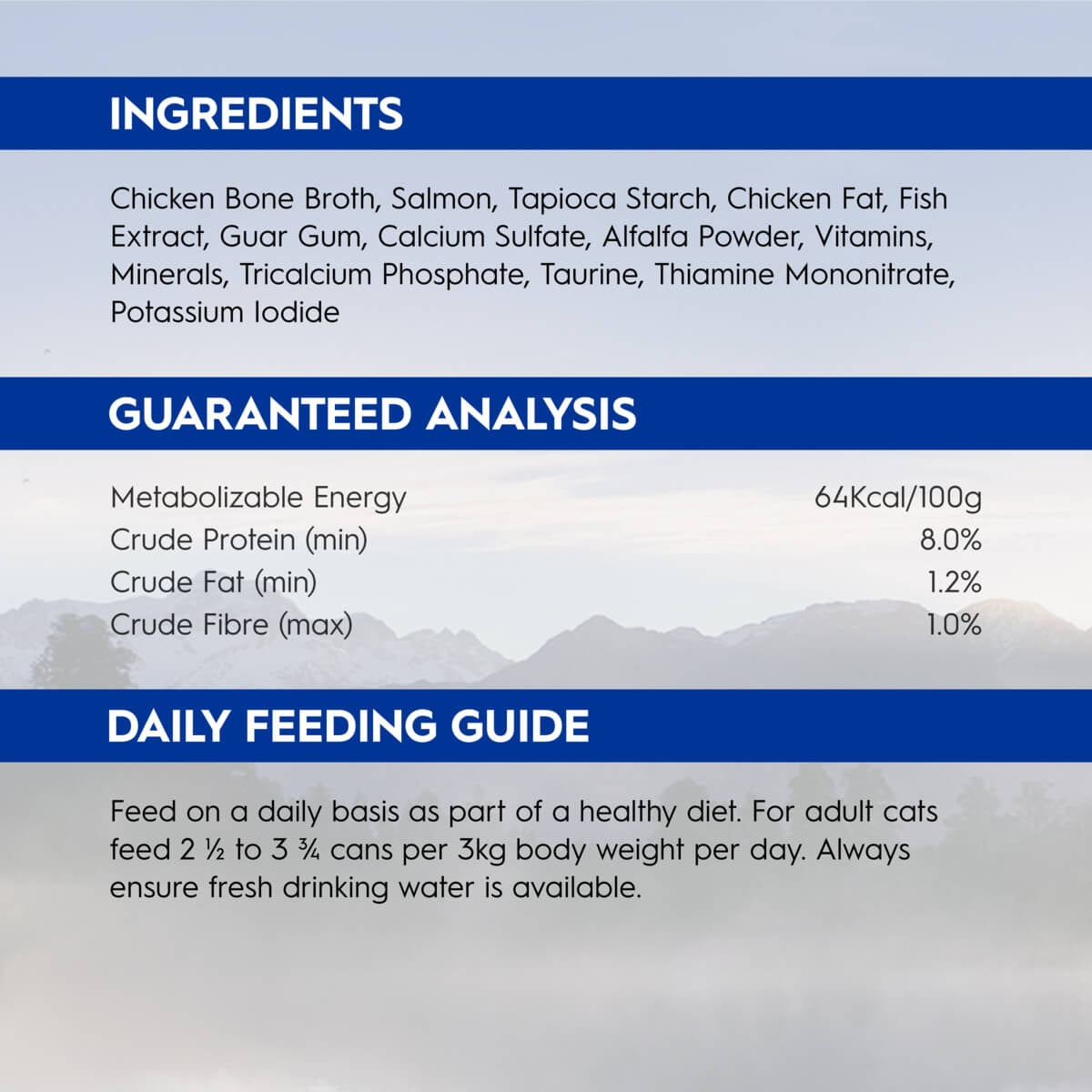 Trilogy Adult Wild Alaskan Salmon in Bone Broth Wet Cat Food