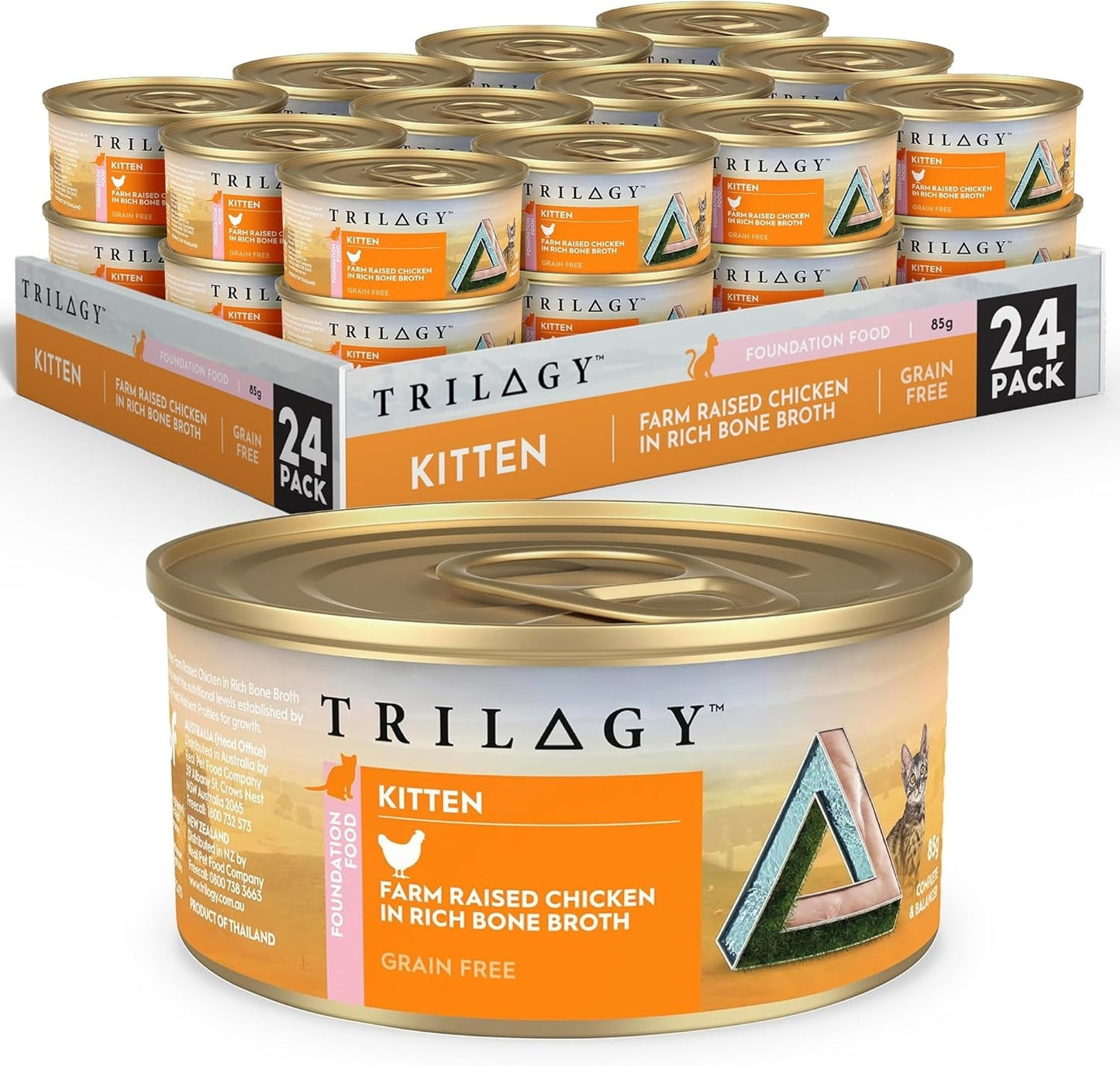 Trilogy Kitten Chicken in Bone Broth Wet Cat Food