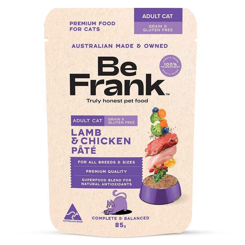 Be Frank Grain Free Adult Lamb & Chicken Pate Wet Cat Food