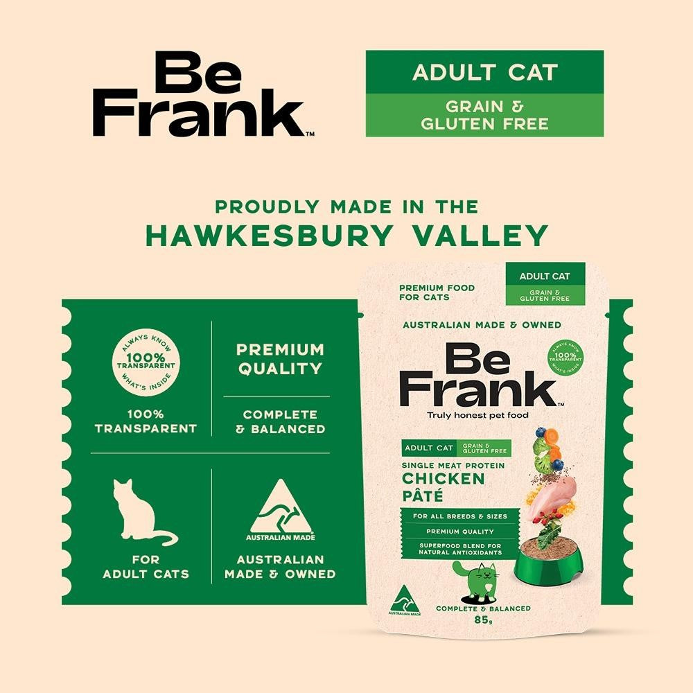 Be Frank Grain Free Adult Chicken Pate Wet Cat Food
