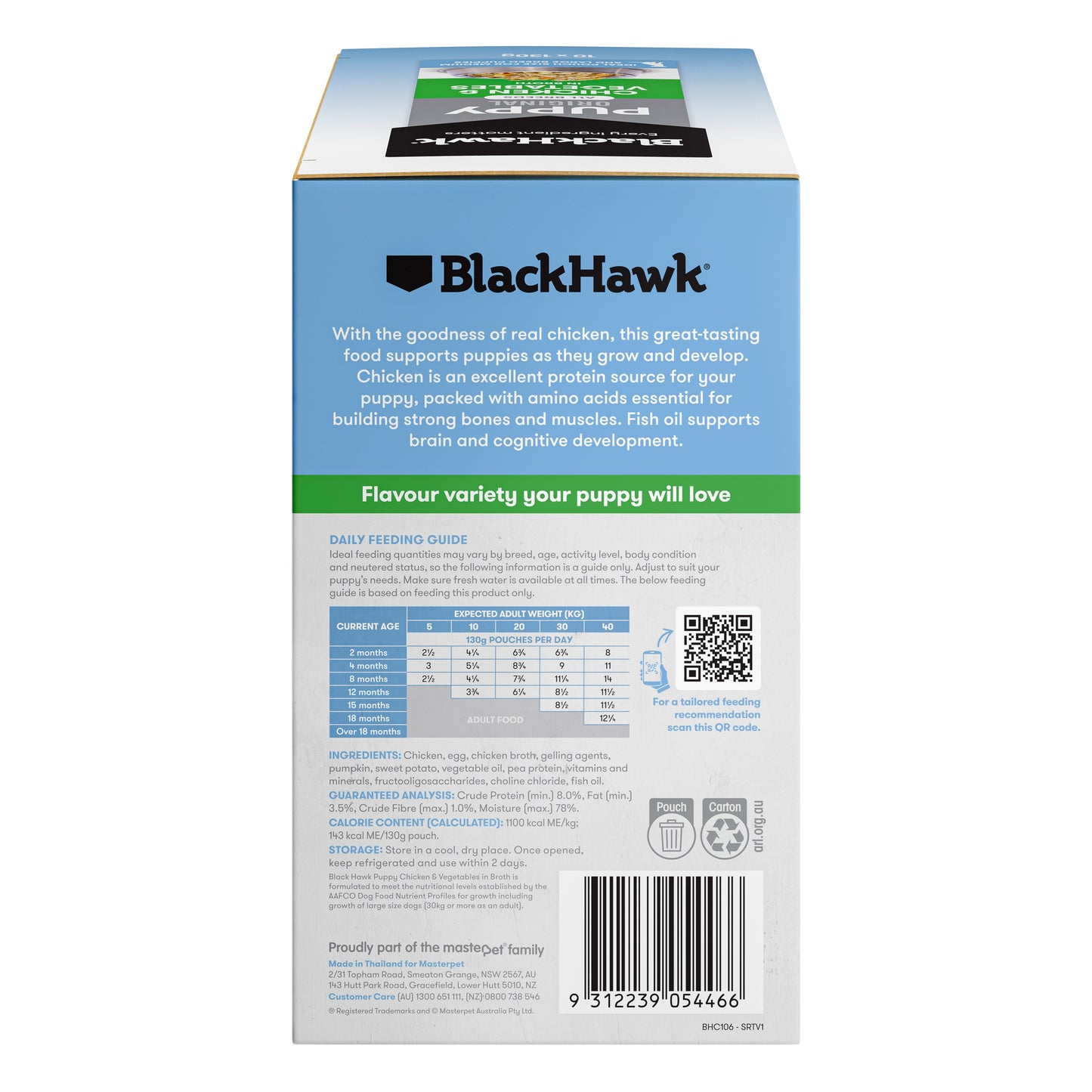 Black Hawk Puppy Chicken & Vegetables Medium to Large Breed Wet Dog Food