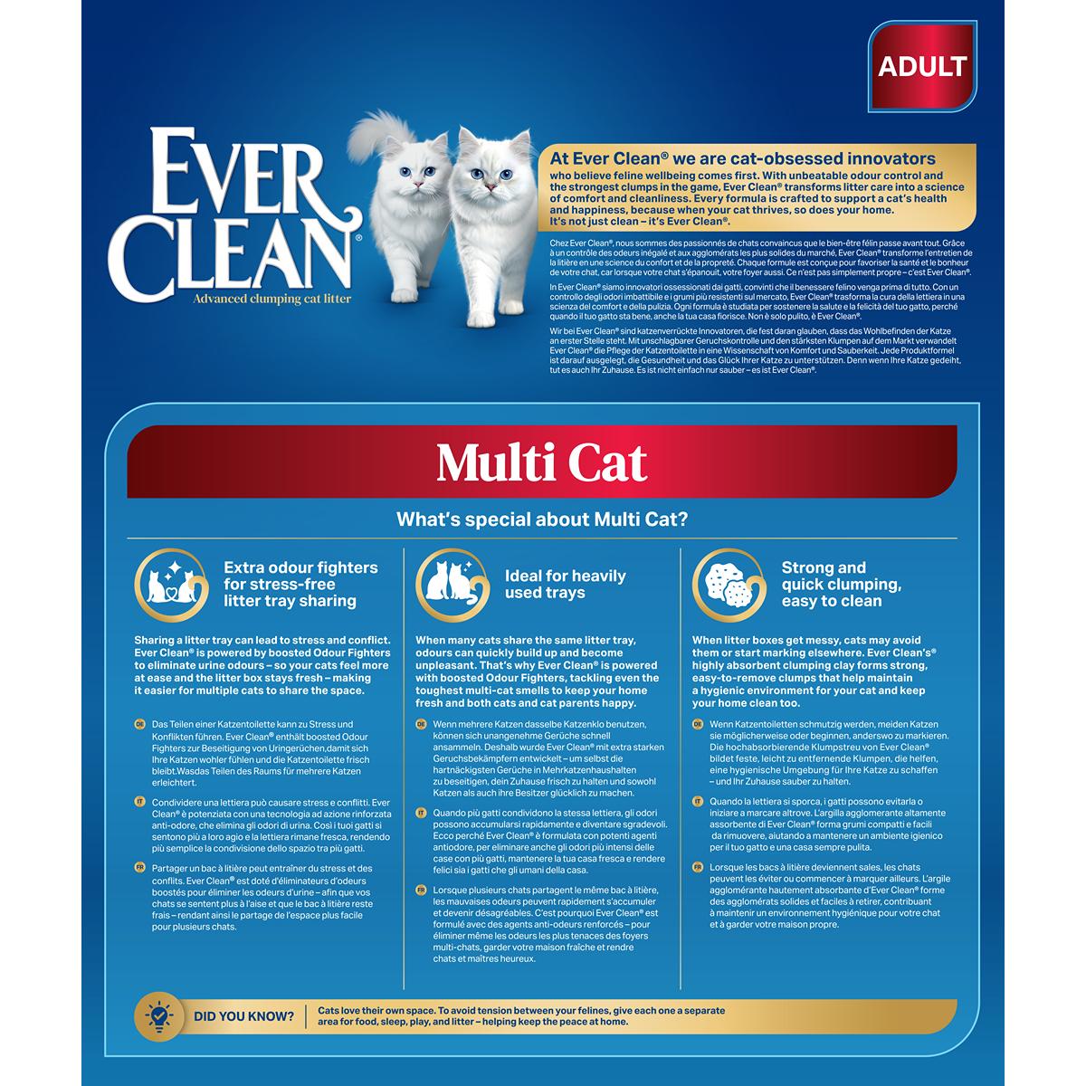Ever Clean Adult Multi-Cat Scented Clumping Cat Litter