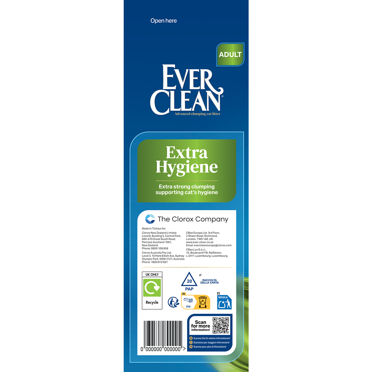 Ever Clean Adult Extra Hygiene Fresh Scent Clumping Cat Litter