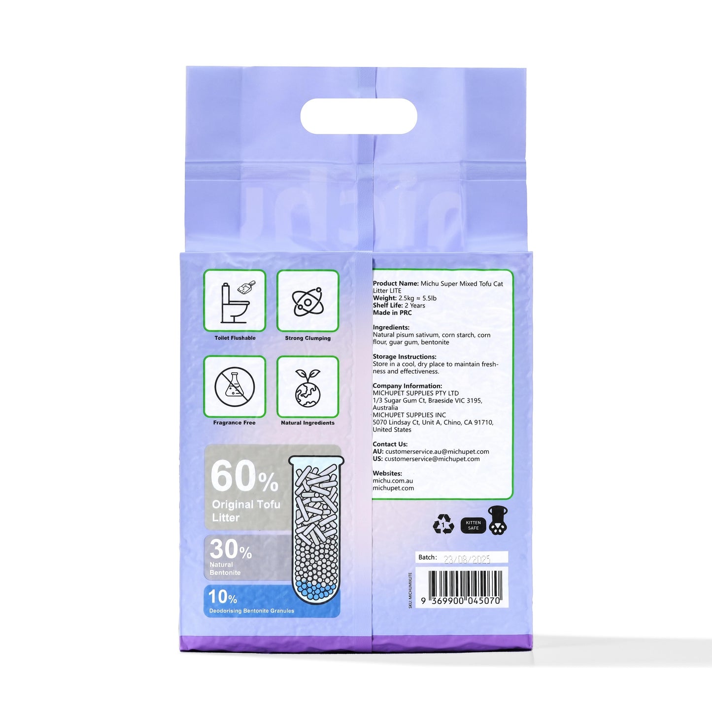 Michu Super Mixed Lite Tofu Clumping Cat Litter