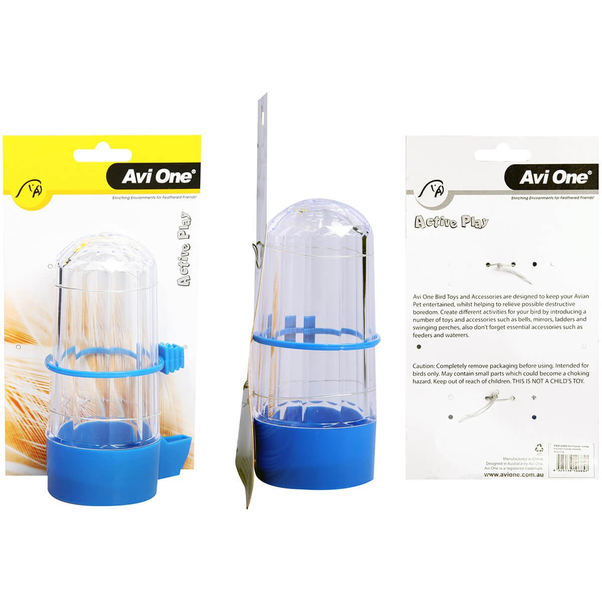 Avi One Bird Feeder Jumbo Fountain Feeder Outside Mounting