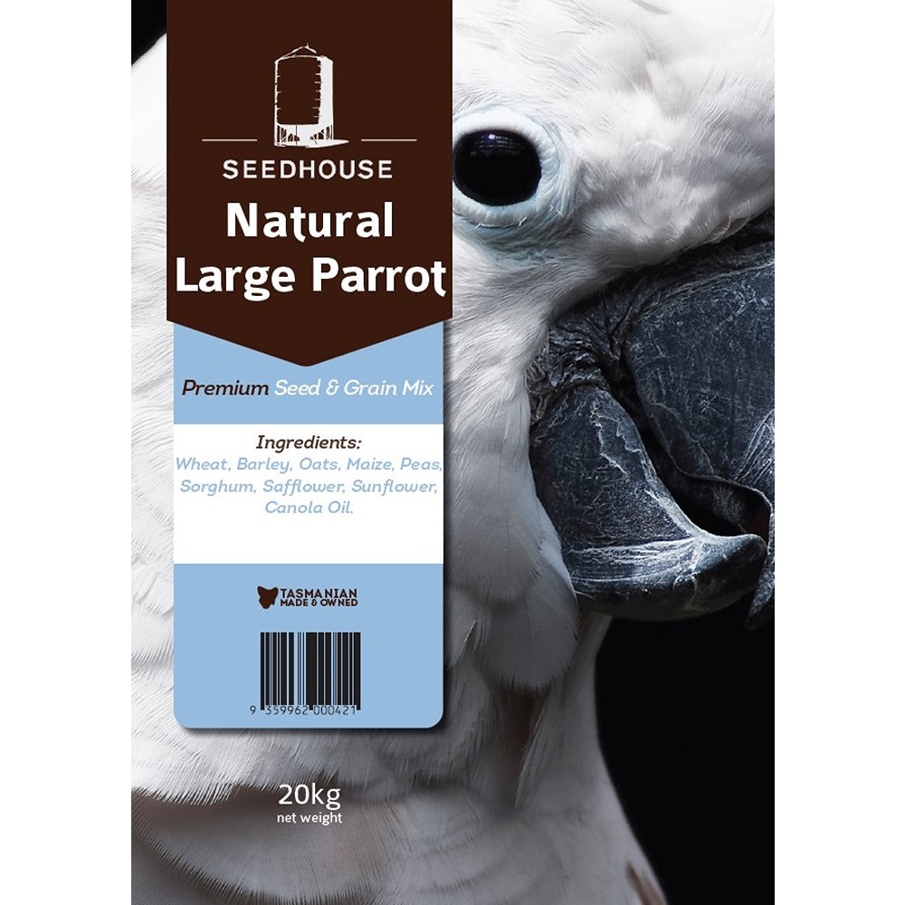 Seedhouse Natural Large Parrot Mix 20kg