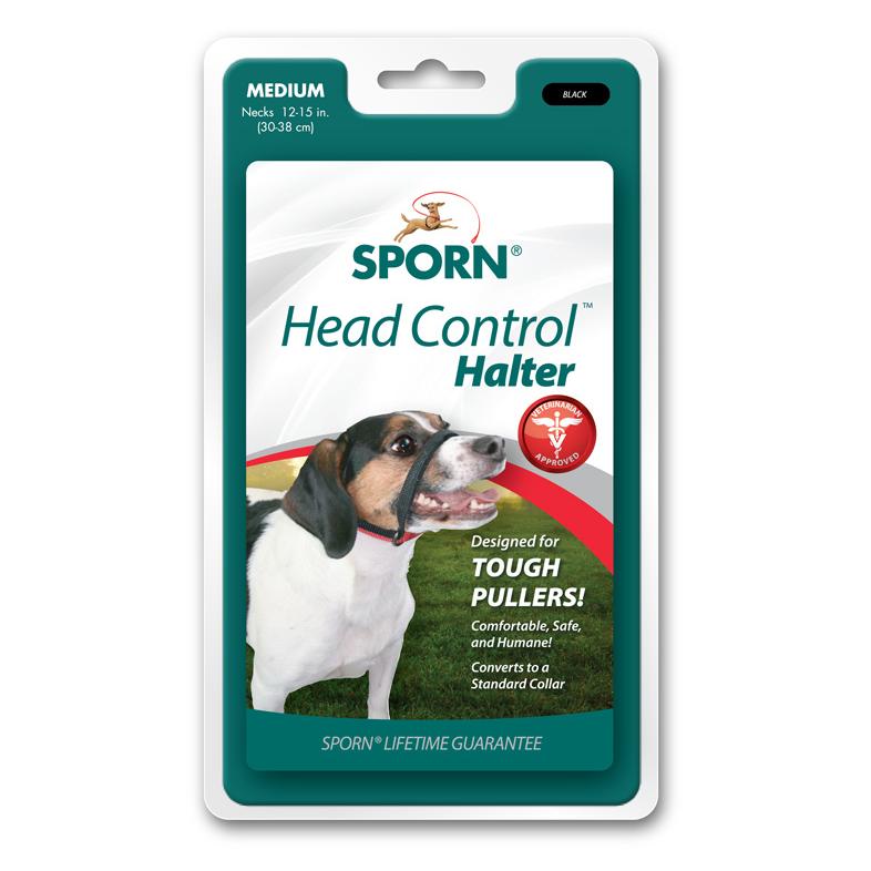 Sporn Dog Head Halter Black