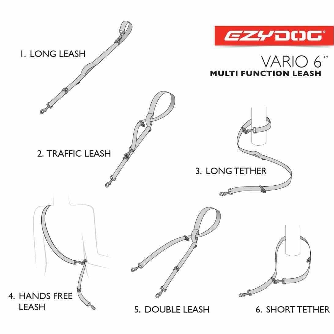 EzyDog - Vario 6 Lite - Multi Function Dog Lead