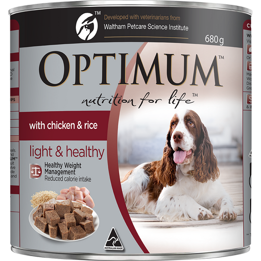 Optimum Weight Management Chicken and Rice Wet Dog Food