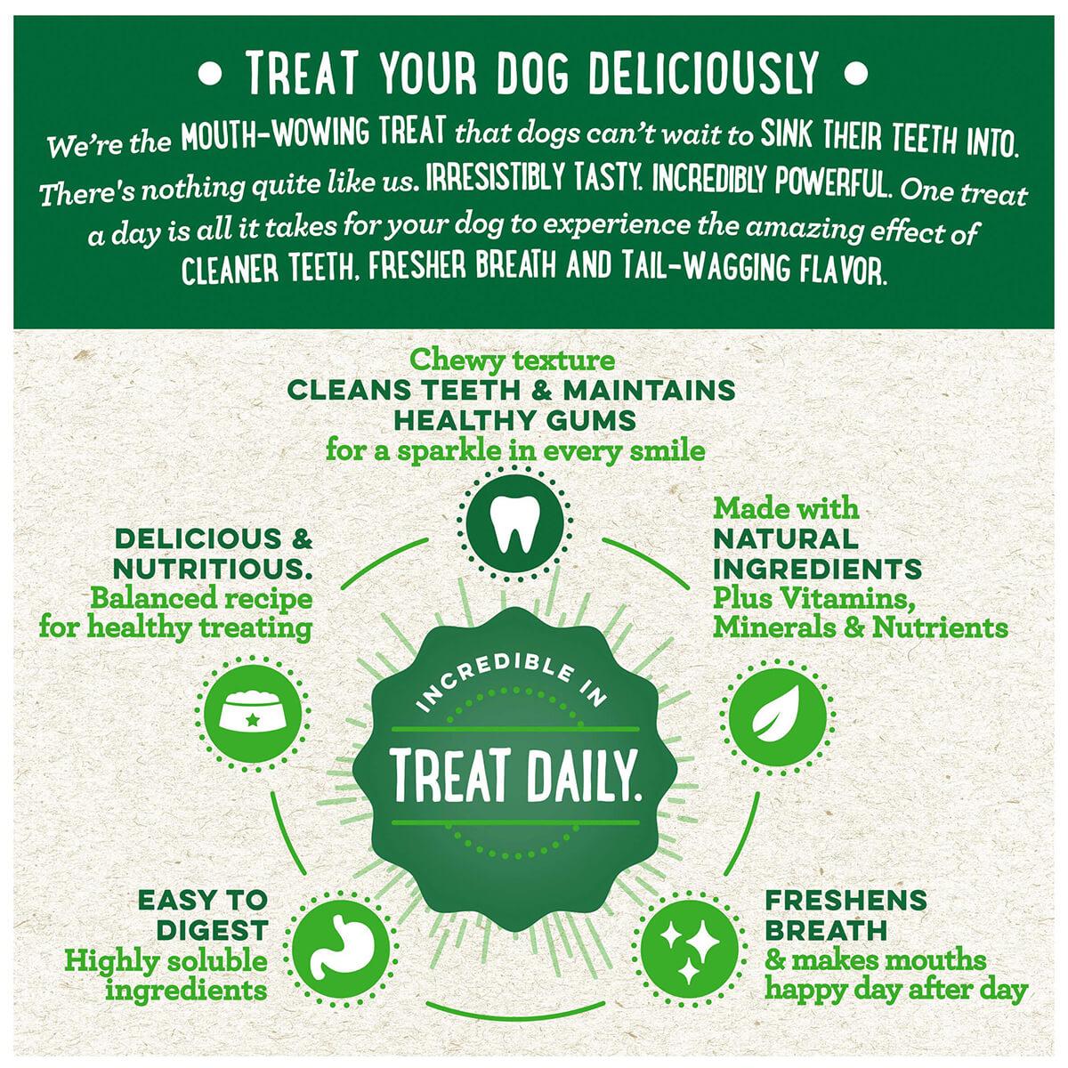 Greenies Regular Dental Chews For Medium Dogs Treats