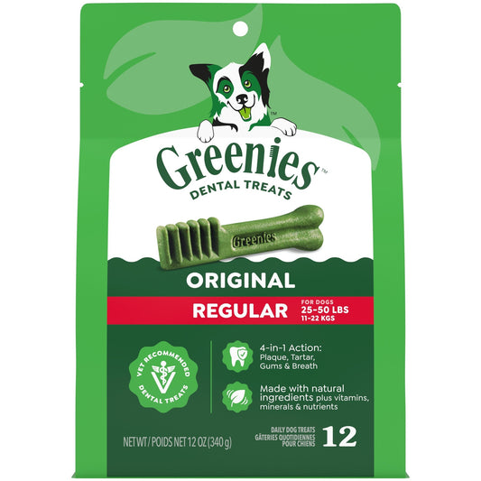 Greenies Regular Medium Breed Original Dental Dog Treats