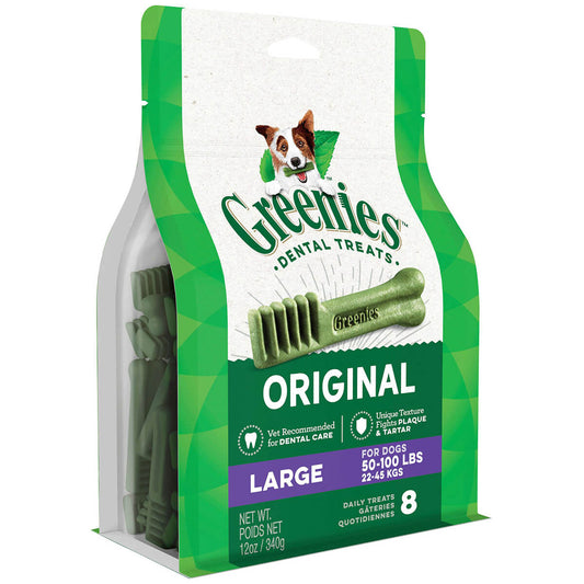 Greenies Large Breed Dental Care Dog Treats Pack 340g