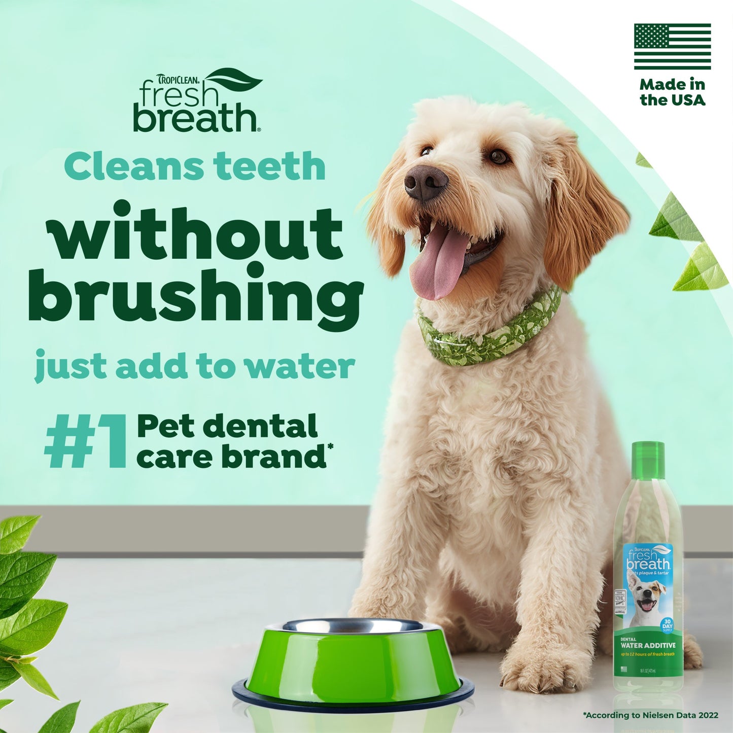TropiClean Fresh Breath Dental Health Solution for Dogs