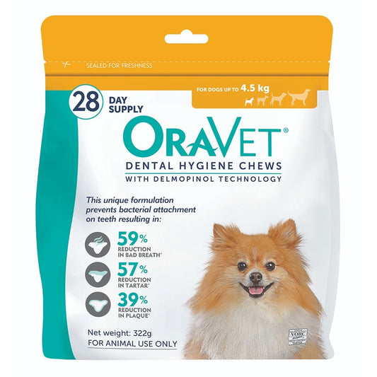 OraVet Dental Hygiene Chew For Very Small Dogs Up To 4.5kg