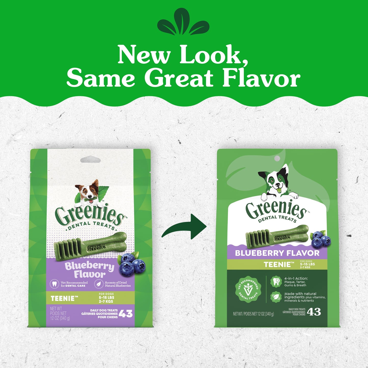 Greenies Blueberry Teenie Dental Chews Dog Treats 340g