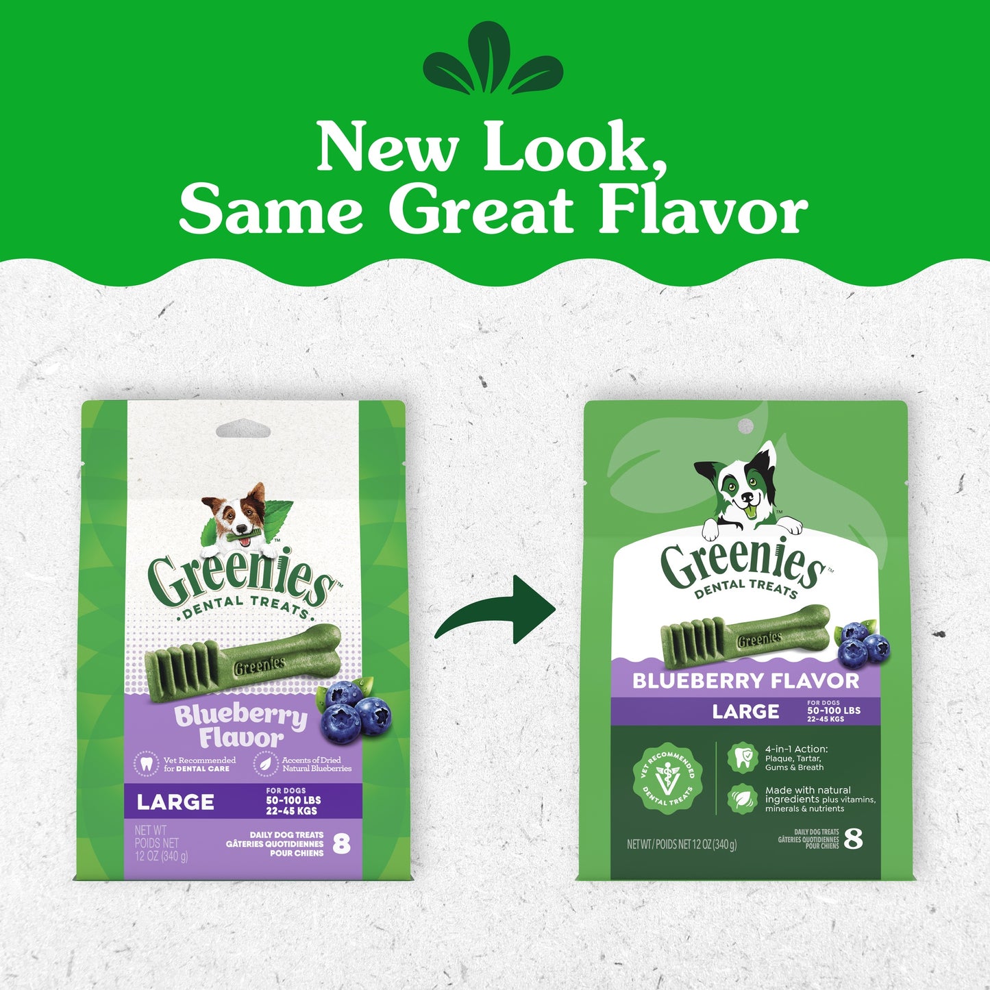 Greenies Blueberry Large Dental Chews Dog Treats 340g