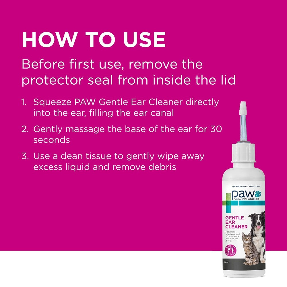 PAW Gentle Ear Cleaner 120ml