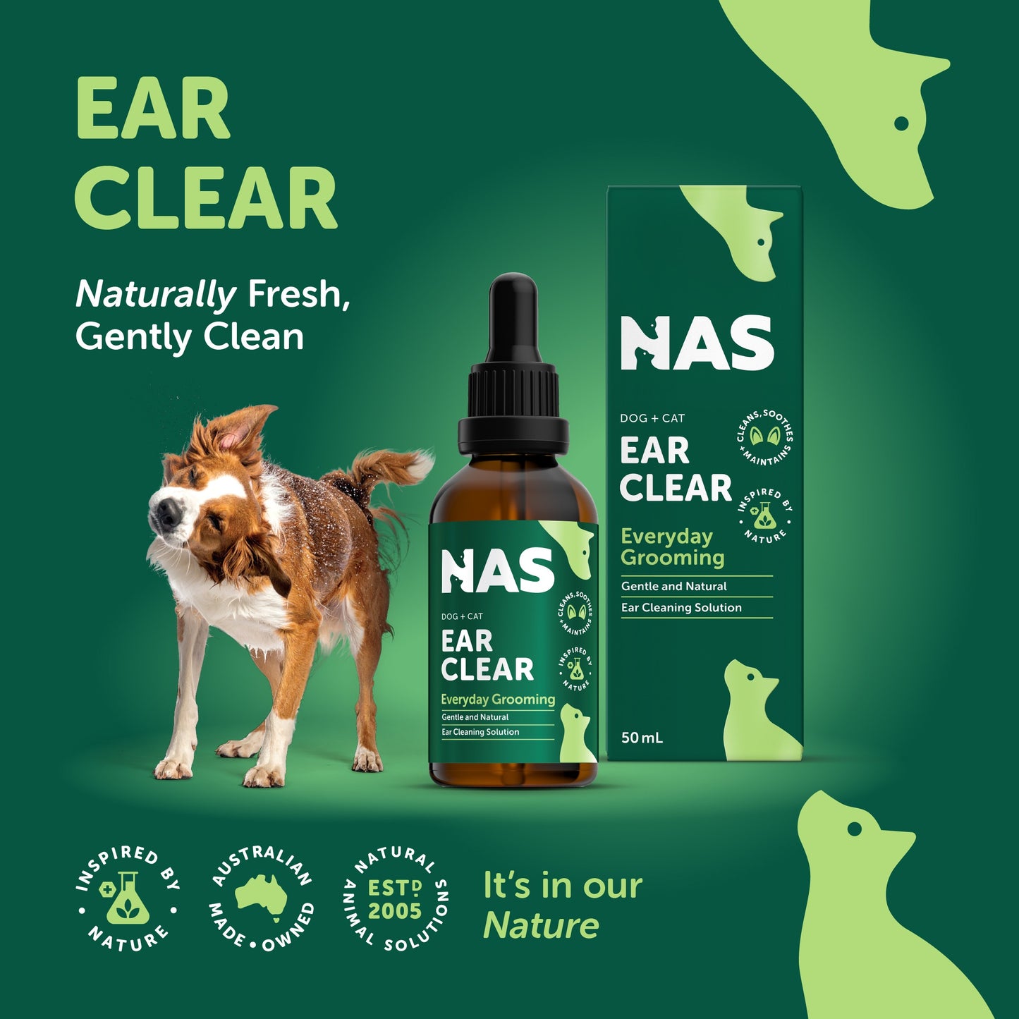 NAS Dog & Cat Ear Clear Drops