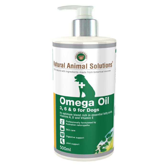 Natural Animal Solutions Omega Oil 3 6 & 9 for Dogs 500ml