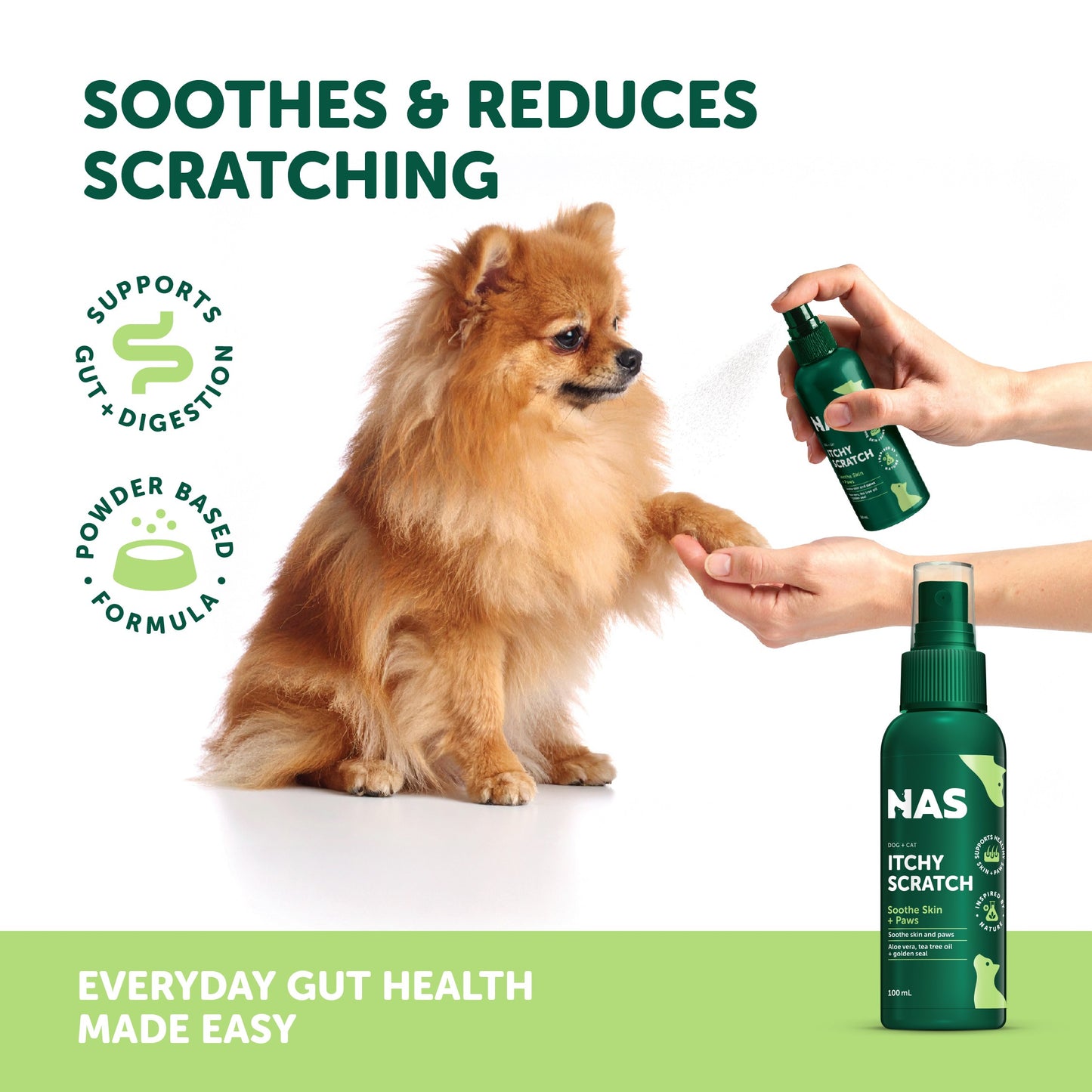 NAS Dog & Cat Itchy Scratch Spray