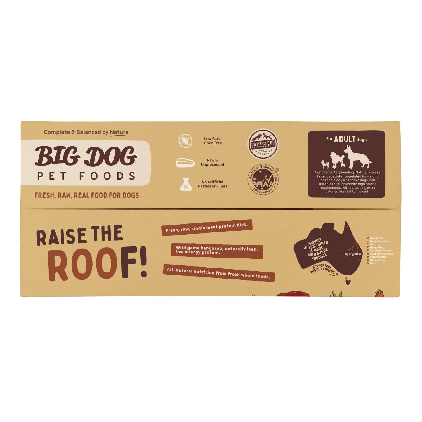 Big Dog BARF Kangaroo Raw Dog Food