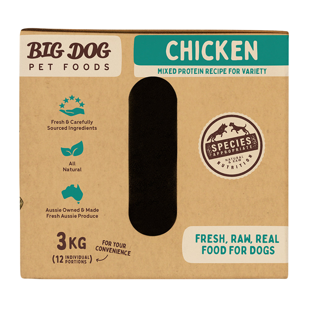 Big Dog Chicken Frozen Raw Dog Food 3kg