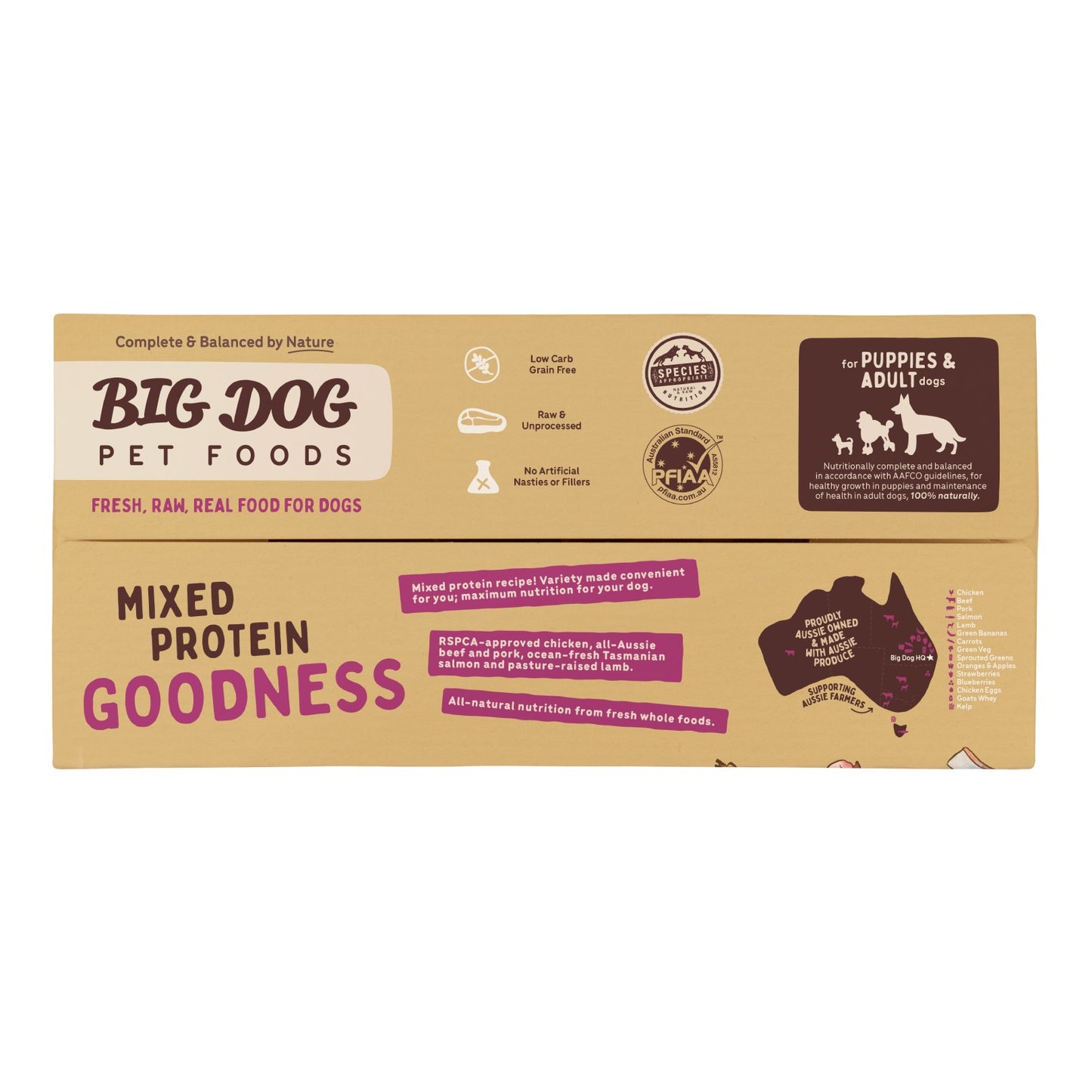 Big Dog BARF Combo Raw Dog Food