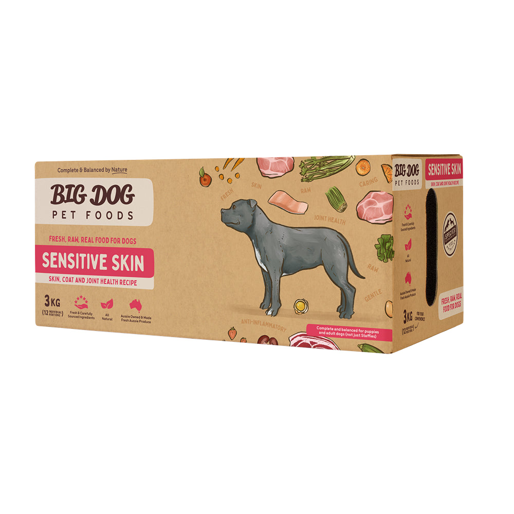 Big Dog Sensitive Skin Frozen Raw Dog Food 3kg