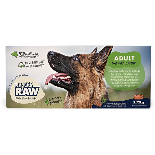 Leading Raw Adult Life Stage Diet Wet Dog Food 2.72kg