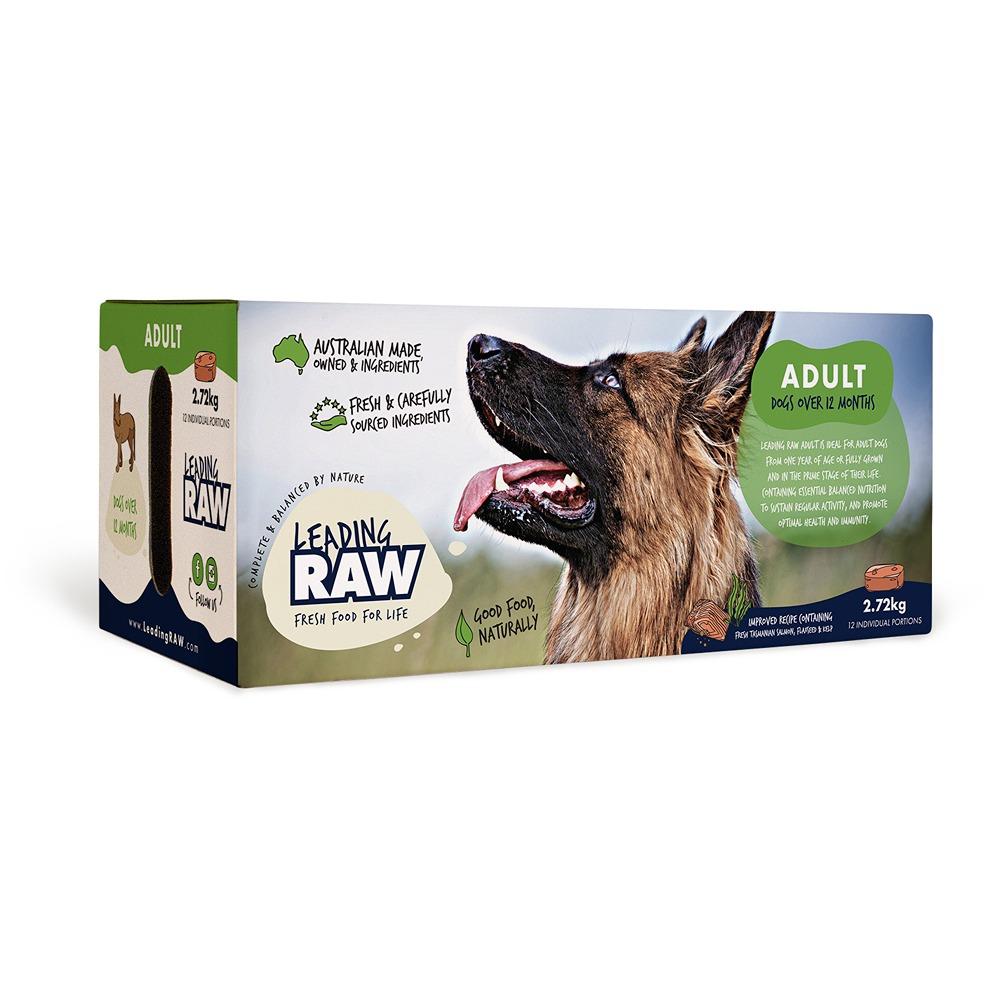 Leading Raw Adult Life Stage Diet Wet Dog Food 2.72kg