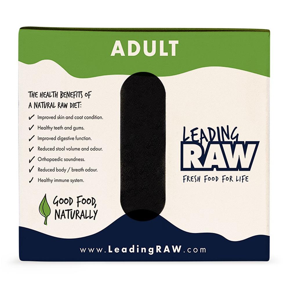 Leading Raw Adult Life Stage Diet Wet Dog Food 2.72kg