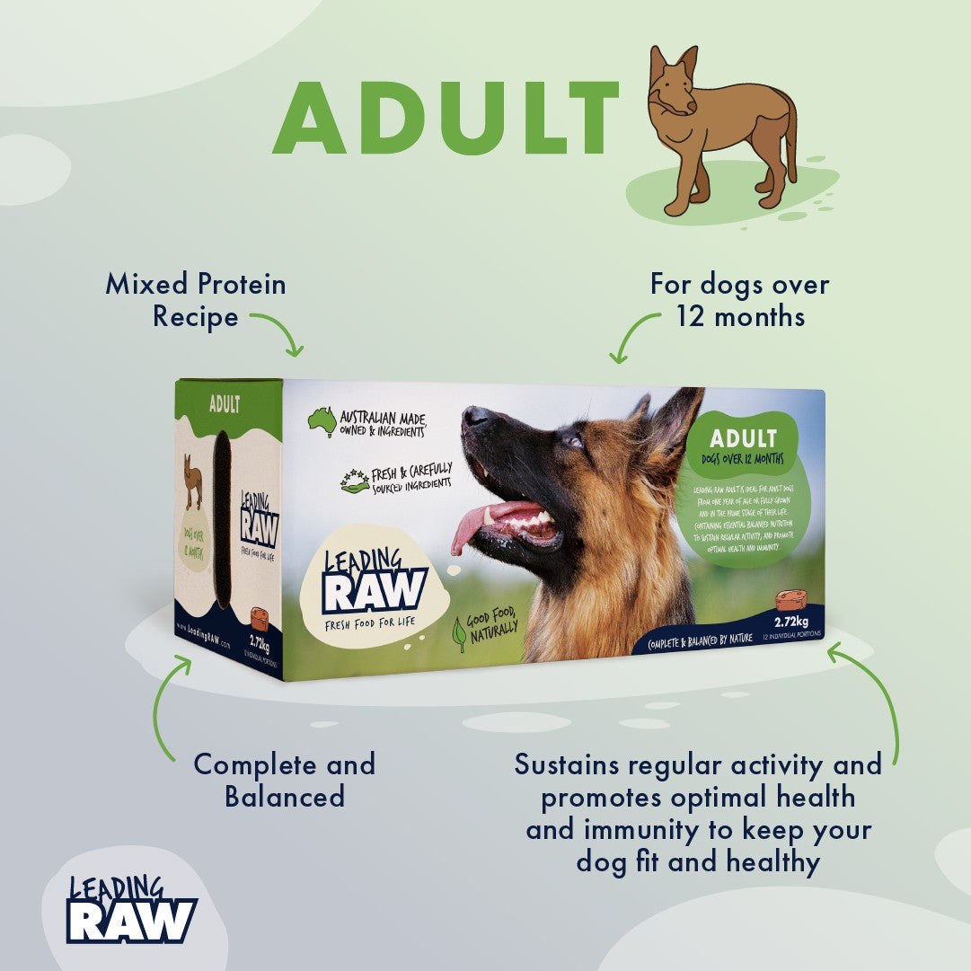 Leading Raw BARF Adult Life Stage Diet Frozen Dog Food