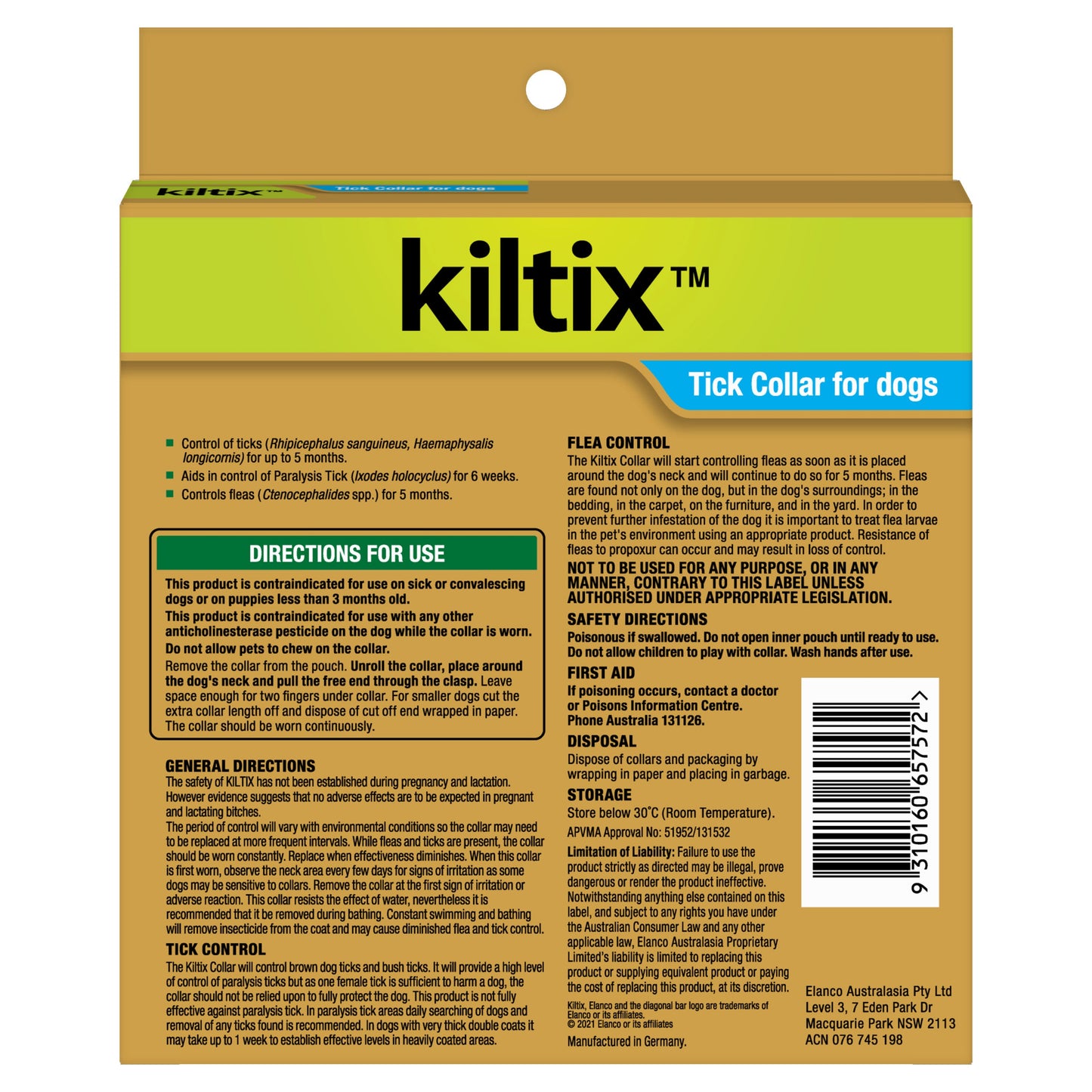 Kiltix Flea & Tick Dog Collar