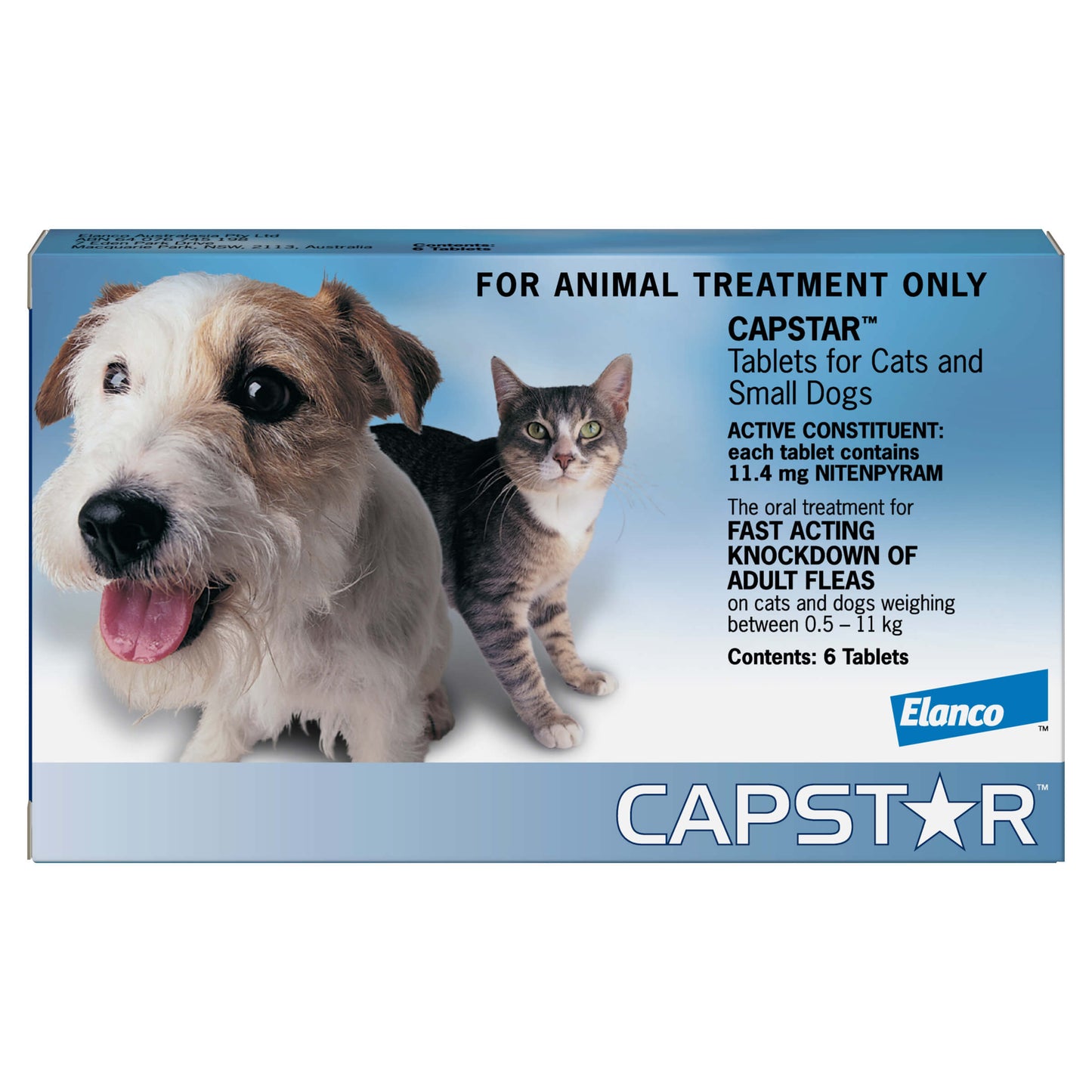 Capstar Flea Treatment <11kg Dog 6pk