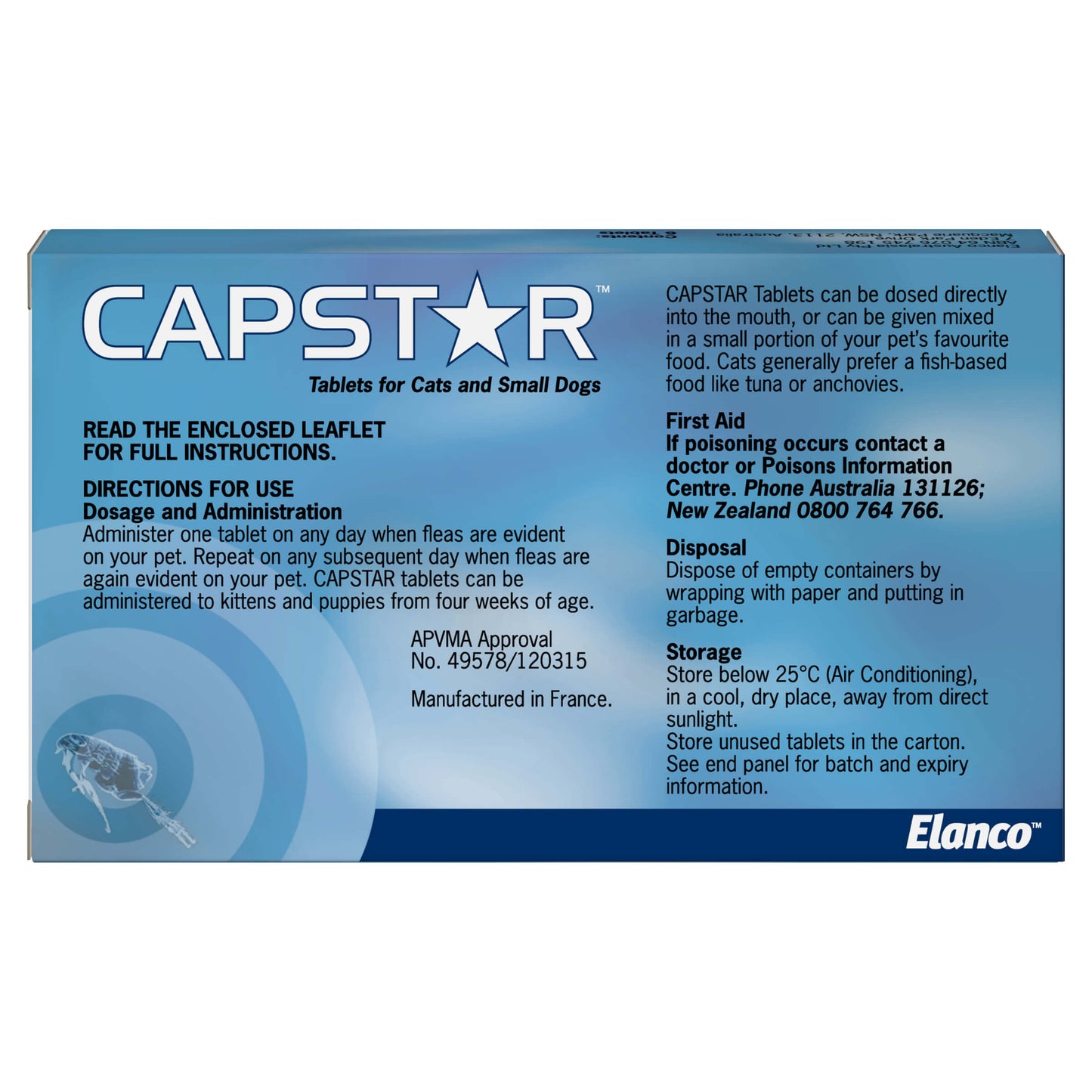 Capstar Flea Treatment <11kg Dog 6pk