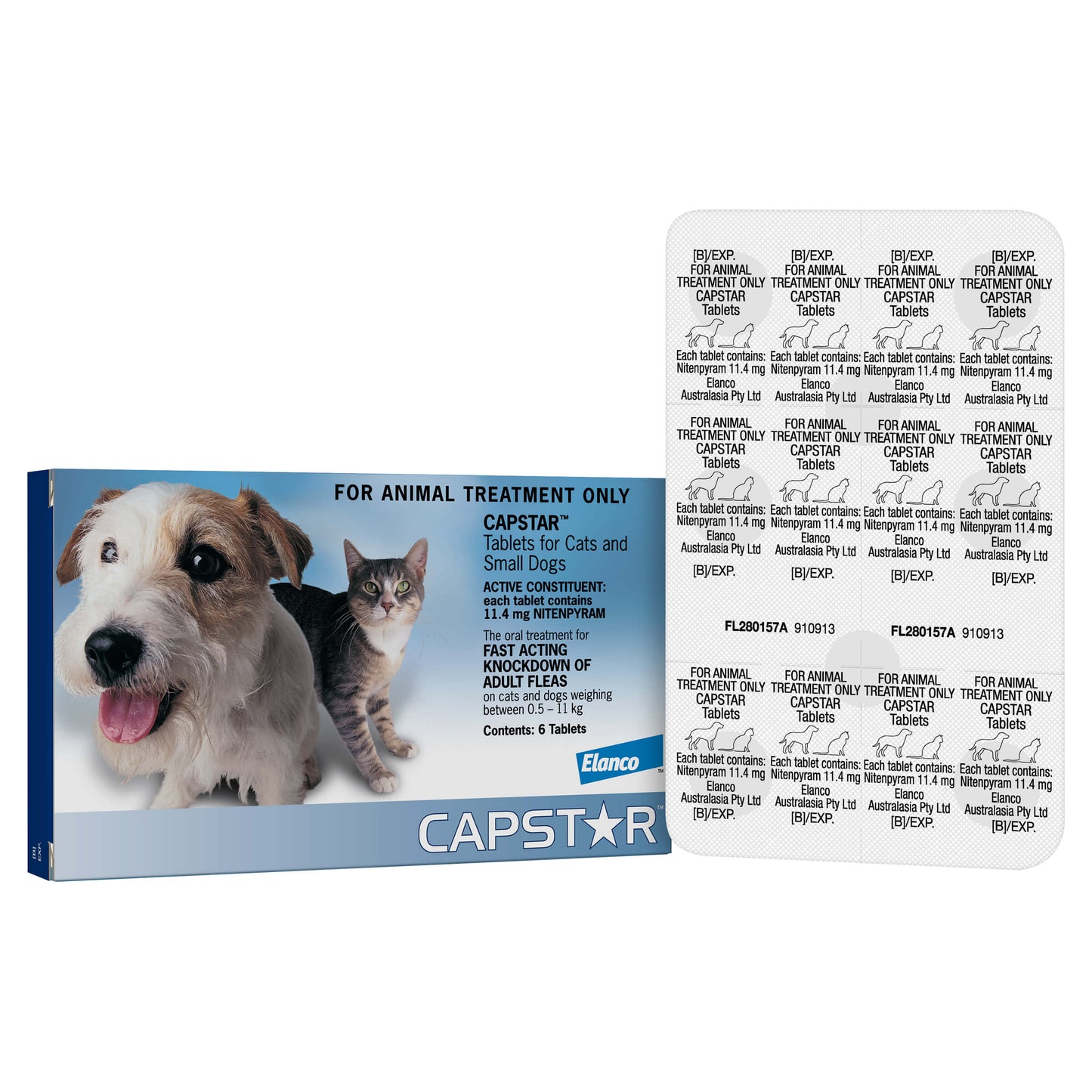 Capstar Flea Treatment <11kg Dog 6pk