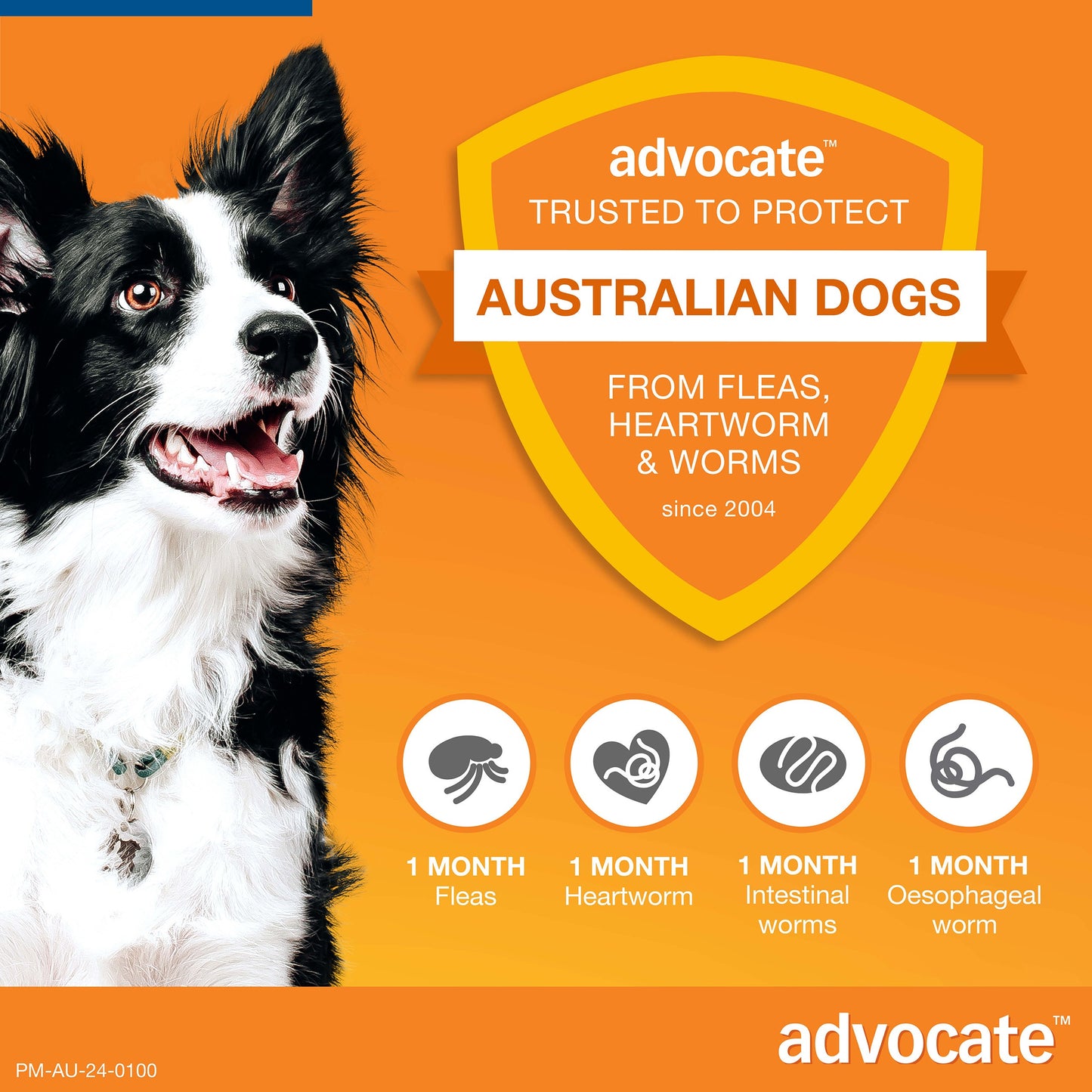 Advocate Blue Spot-On Flea & Worming Treatment 25kg+ Dog