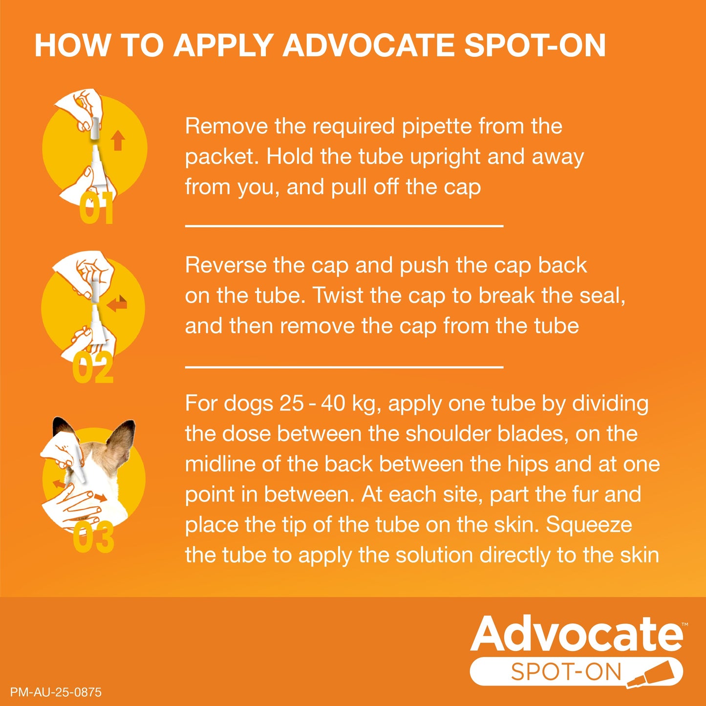 Advocate Extra Large Breed 25kg+ Flea & Worming Spot-On Dog Treatment