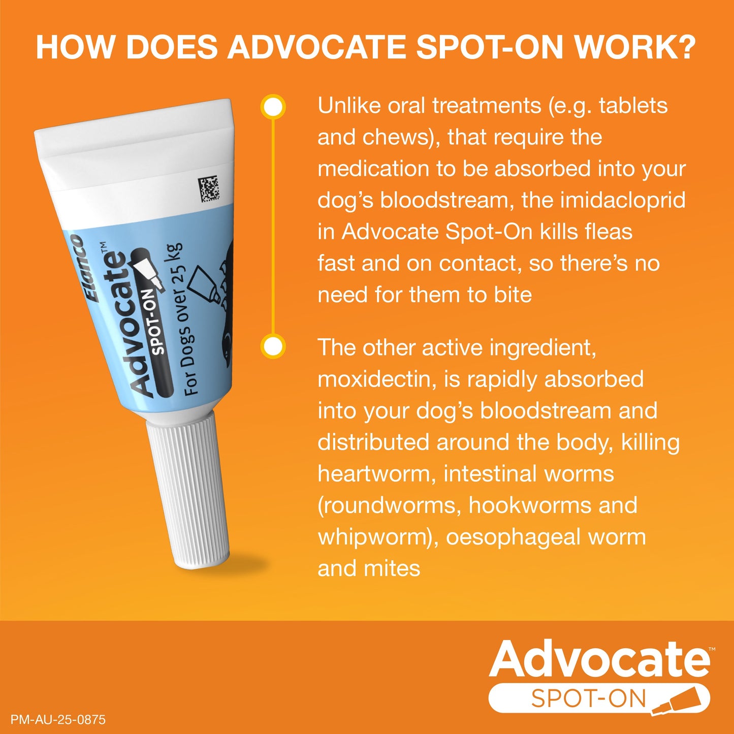 Advocate Extra Large Breed 25kg+ Flea & Worming Spot-On Dog Treatment