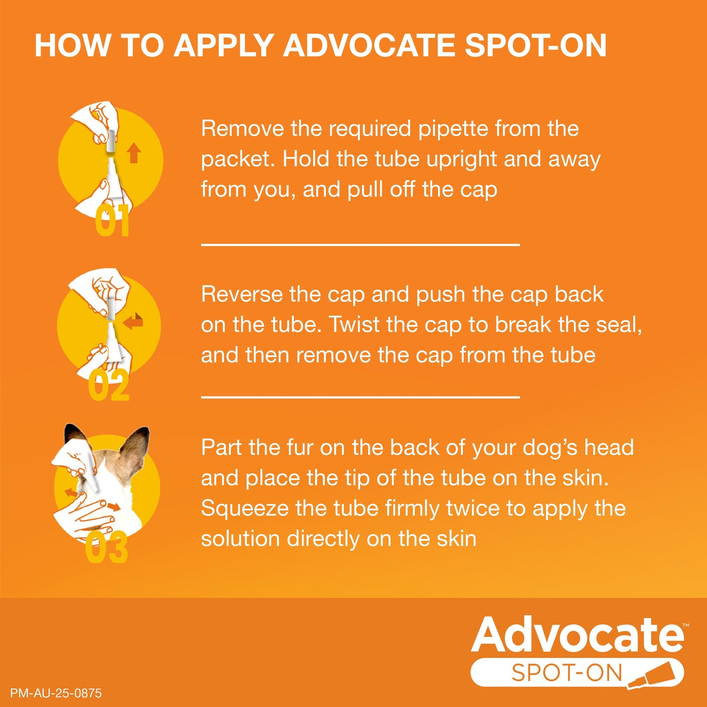 Advocate Medium Breed 4-10kg Flea & Worming Spot-On Dog Treatment