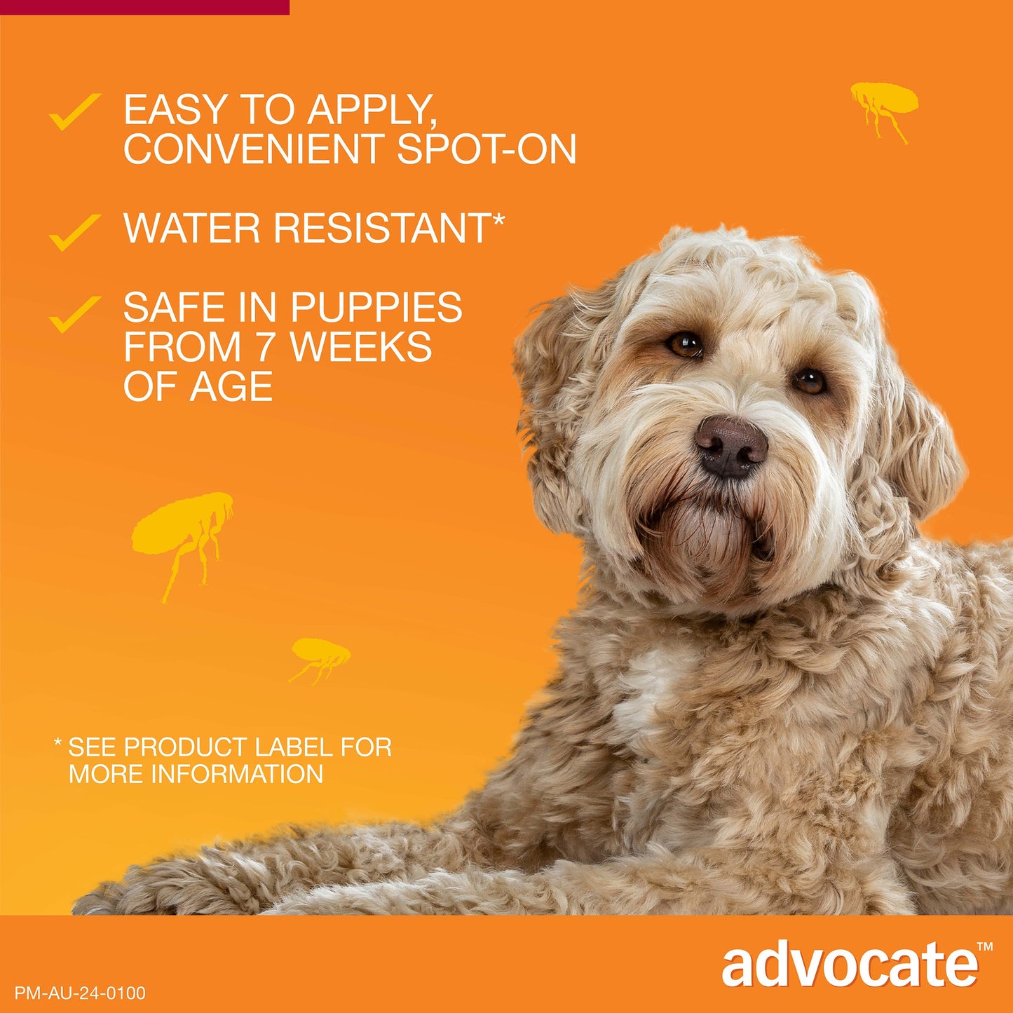 Advocate Red Spot-On Flea & Worming Treatment 10-25kg Dog