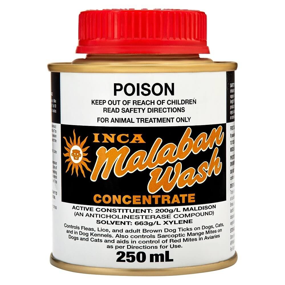 Inca Malaban Dog Flea & Tick Wash 250ml