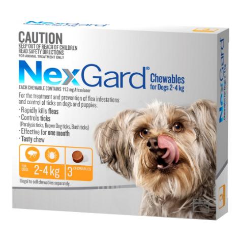 Nexgard Flea & Tick Treatment 2-4kg Dog