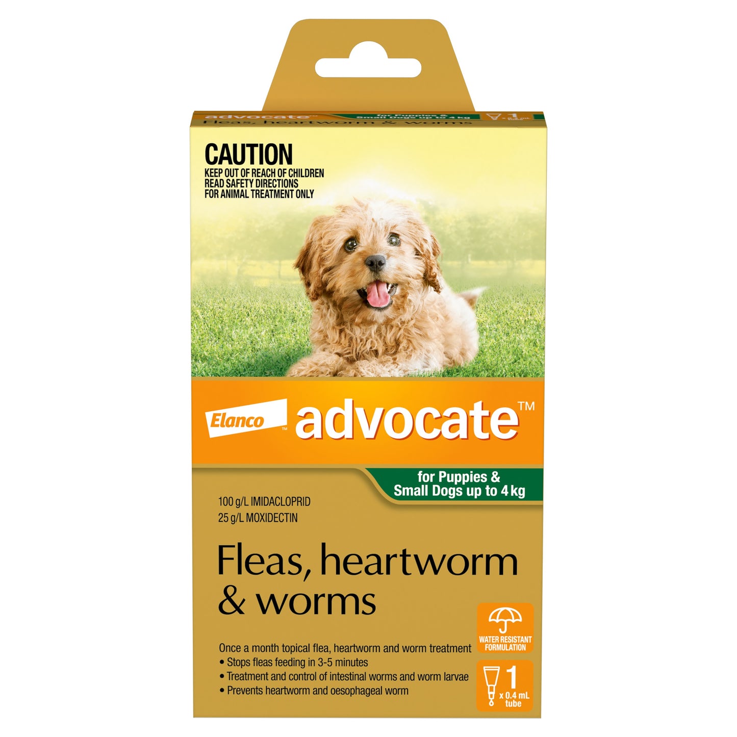 Advocate Green Spot-On Flea & Worming Treatment <4kg Dog