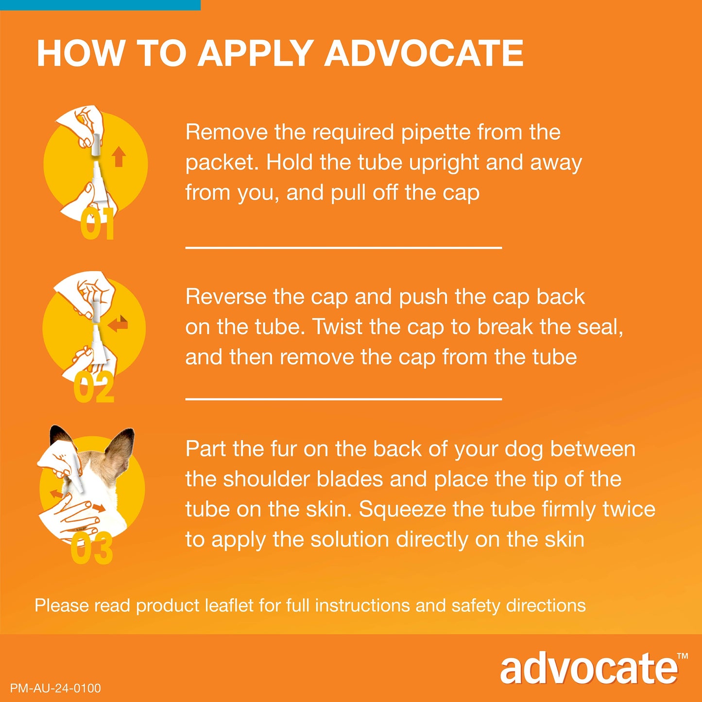 Advocate Aqua Spot-On Flea & Worming Treatment 4-10kg Dog
