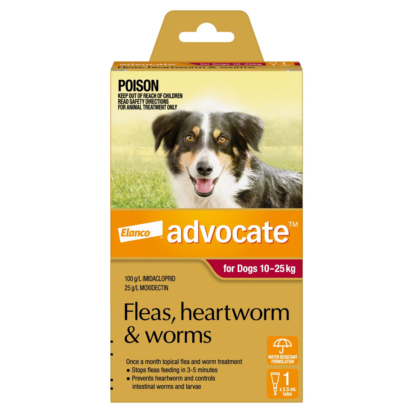 Advocate Flea & Worming Treatment 10-25kg Dog